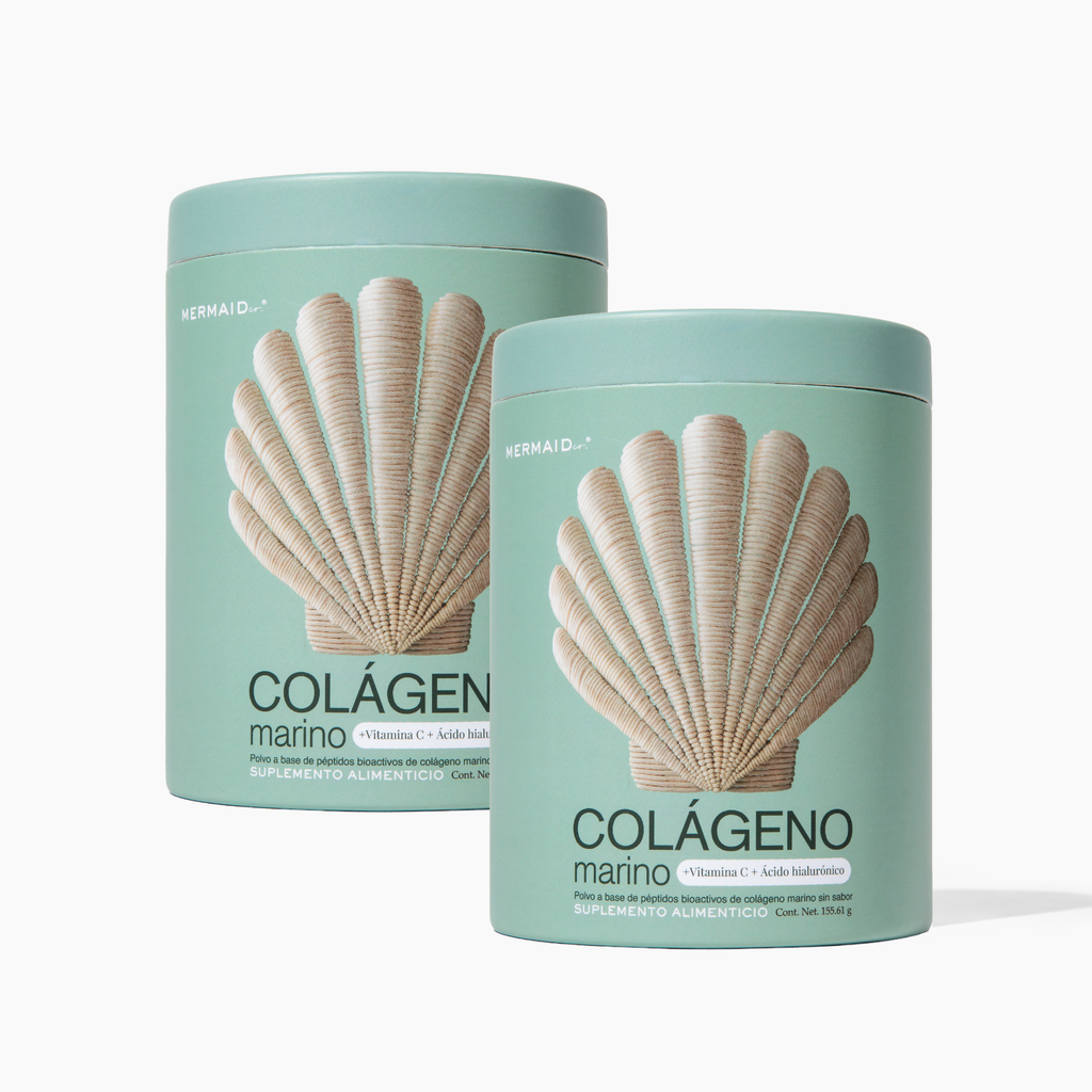 Kit 2 Colágenos Marinos en Péptidos MERMAID co.® - Sin Sabor - Hidrolizado - Sin Azúcar