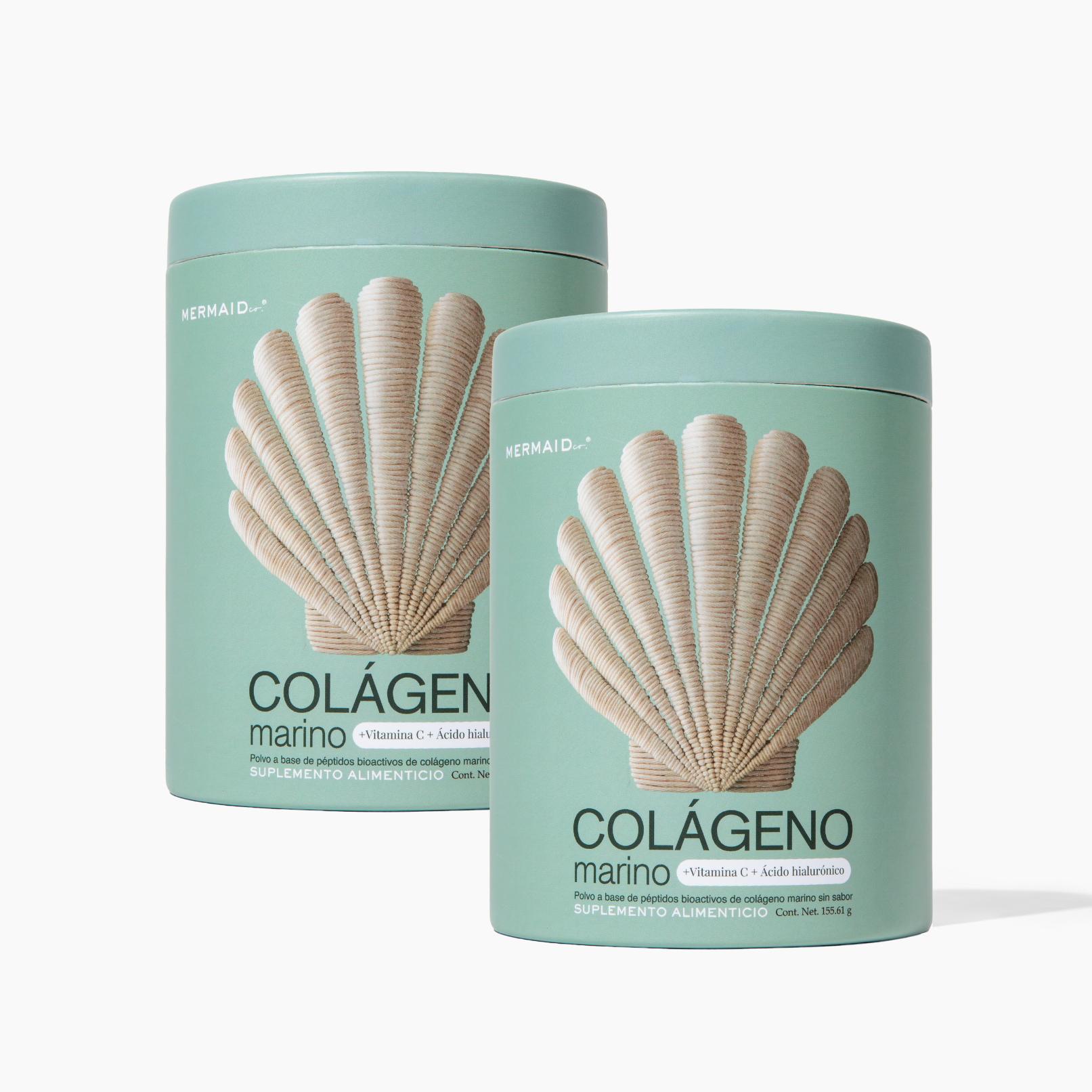 Kit 2 Colágenos Marinos en Péptidos MERMAID co.® - Sin Sabor - Hidrolizado - Sin Azúcar