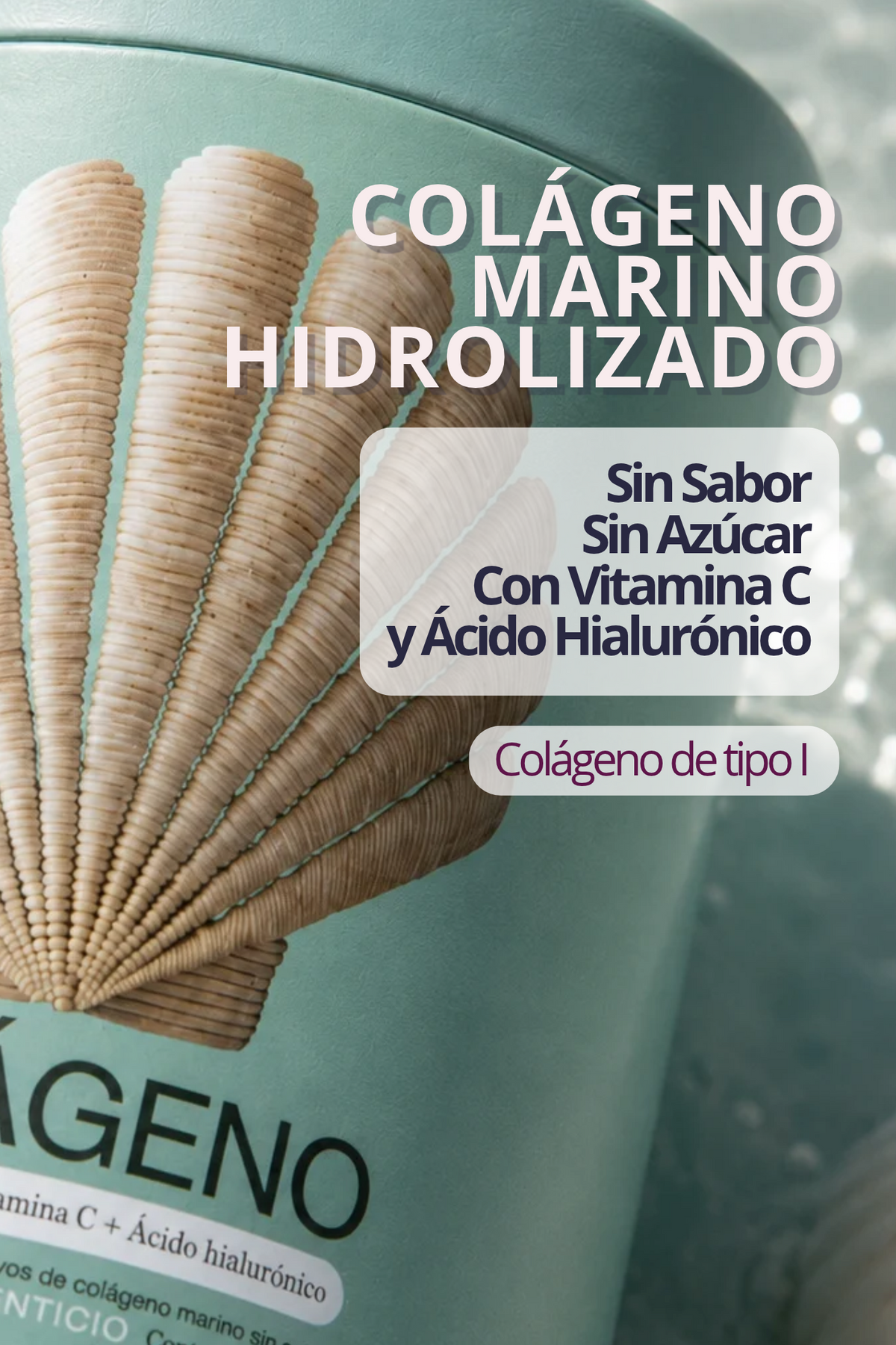 Colágeno Marino en Péptidos MERMAID co.® - Sin Sabor - Hidrolizado - Sin Azúcar
