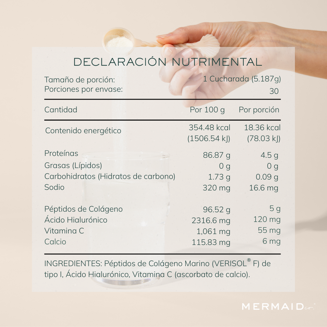 Kit 2 Colágenos Marinos en Péptidos MERMAID co.® - Sin Sabor - Hidrolizado - Sin Azúcar